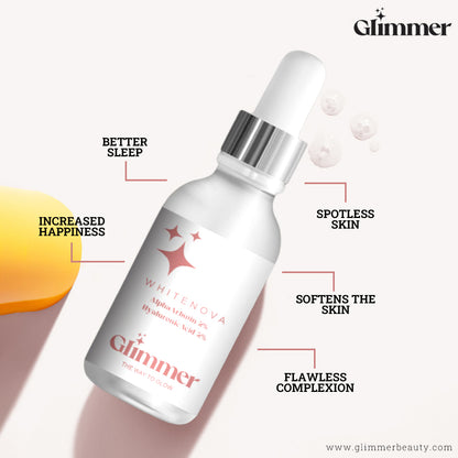 WHITENOVA (Alpha Arbutin 2%, Hyaluronic Acid 2% – Brightening Serum)
